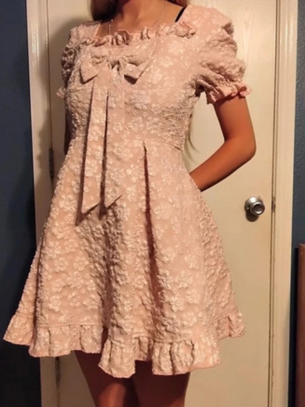 Floral Mini Dress in Pink Like New